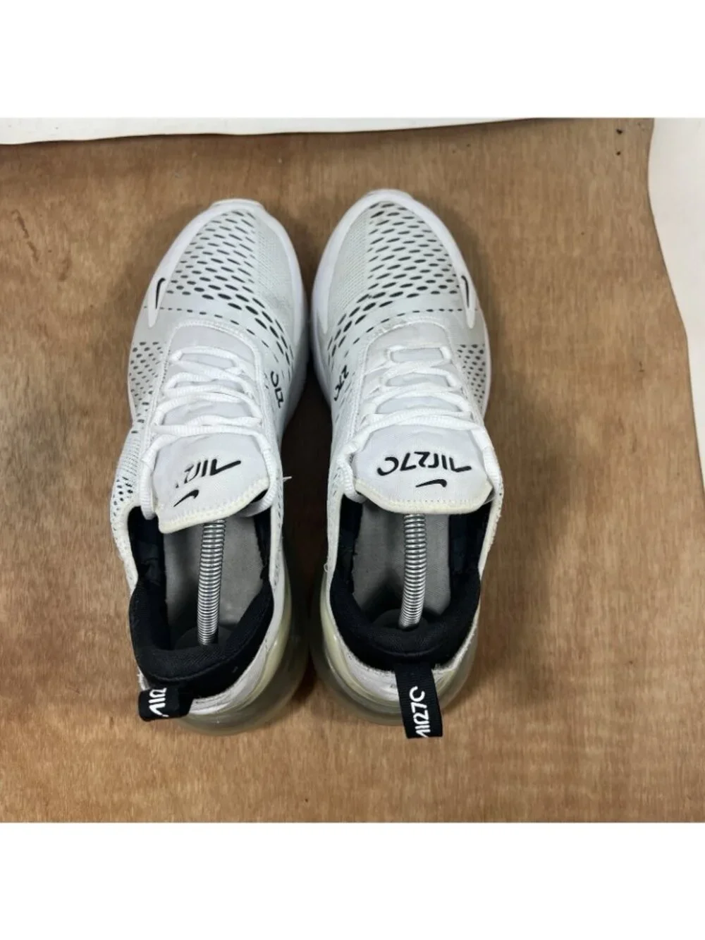 Nike Air Max 270 Women Size 11.5 White Running Shoes AH6789-100
